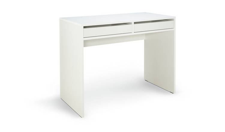 Habitat Pepper 2 Drawer Desk - White