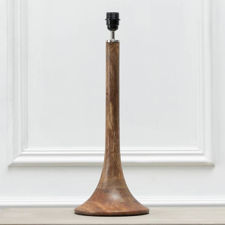 Voyage Maison Kinross Wooden Tall Table Lamp Base Only-Brown 0