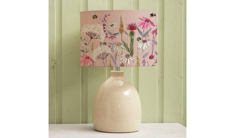 Voyage Maison Leura Hermione Ceramic Table Lamp-Pink & Cream