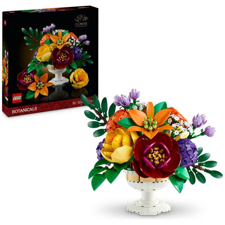 LEGO Botanicals Flower Arrangement Home Decor Set 10345 0