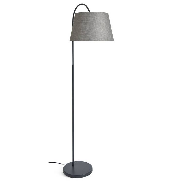 Habitat Arc Metal Floor Lamp - Black & Grey 0