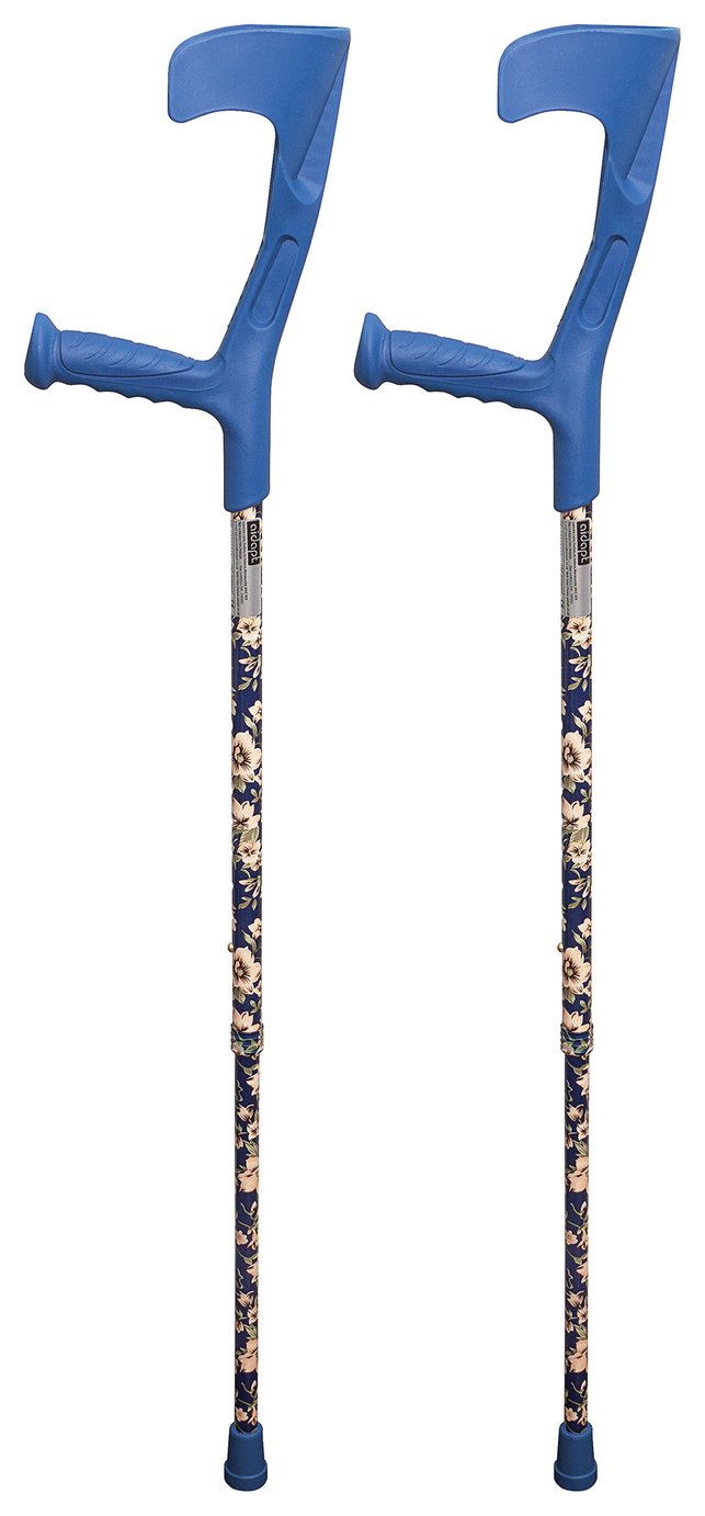 Aidapt Blue Floral Crutches Review