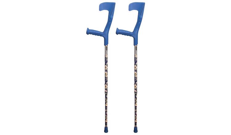Aidapt Blue Floral Crutches