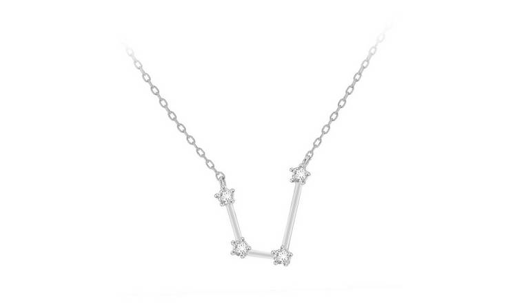 Sterling silver aquarius on sale necklace