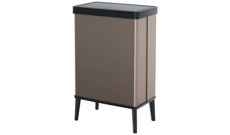 Curver Verto 54 Litre Touch Top High Kitchen Bin- Dusty Rose