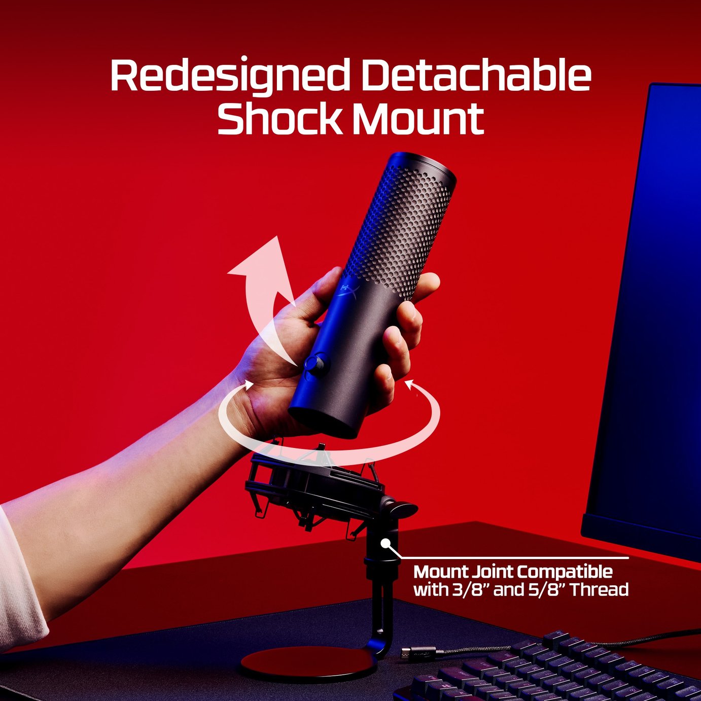 Buy HyperX QuadCast 2 S RGB USB Microphone - Black | Karaoke