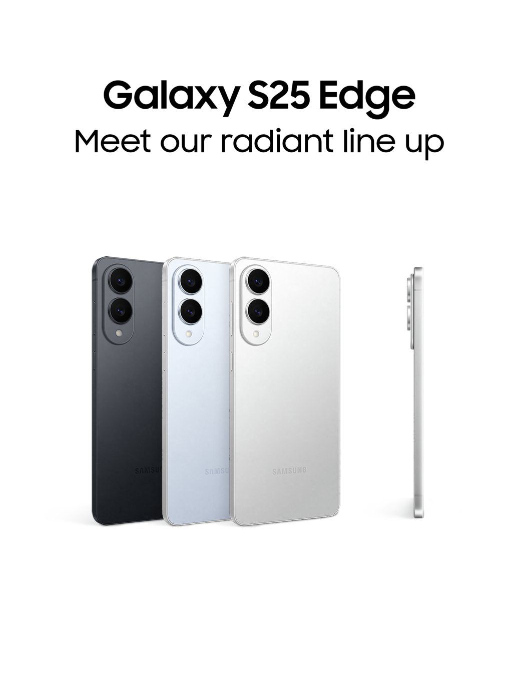 Buy SIM Free Samsung Galaxy S25 Edge 5G 512GB AI Phone - Silver