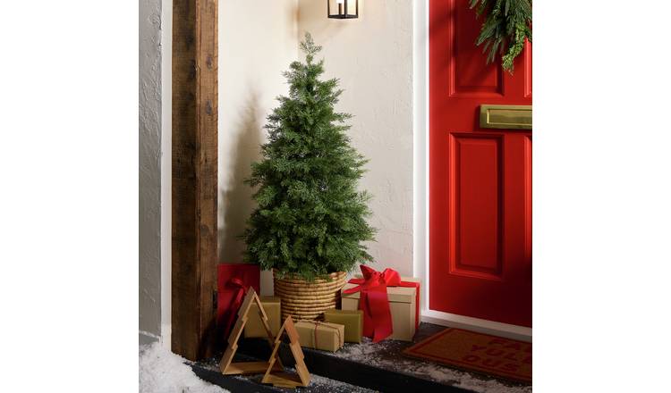 Argos Home 4ft Potted Conifer Artificial Christmas Tree