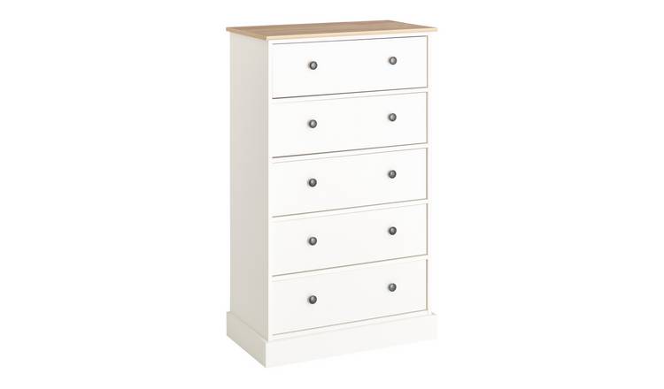 Argos Home Kensington 5 Drawer Chest - Ivory