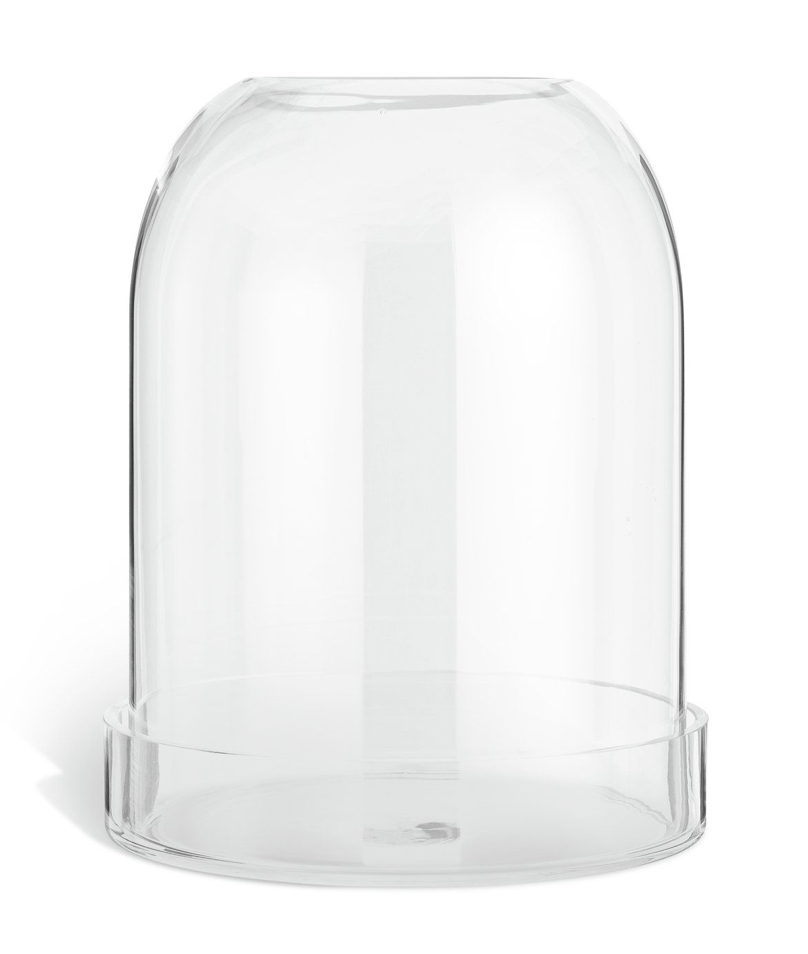Habitat Large Glass Hurricane Candle Holder