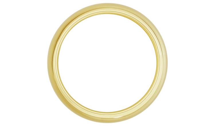 Revere 9ct Gold Rolled Edge Wedding Ring - P