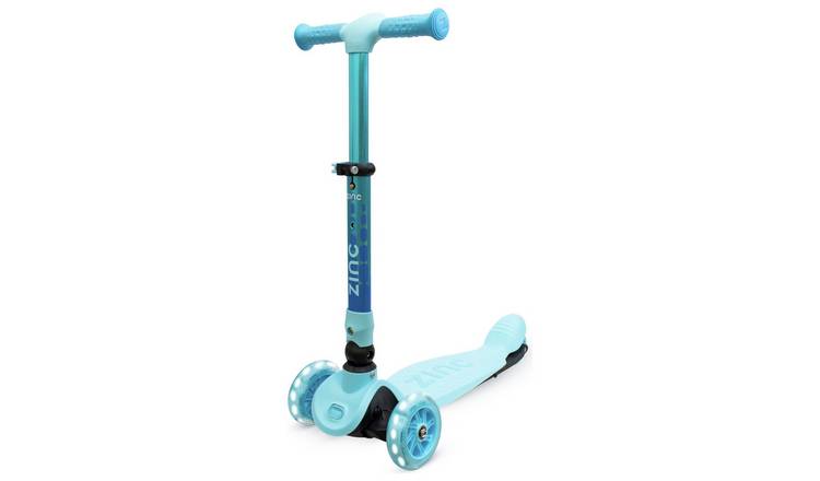 Zinc Flyte Kids Foldable 3 Wheel Scooter - Blue