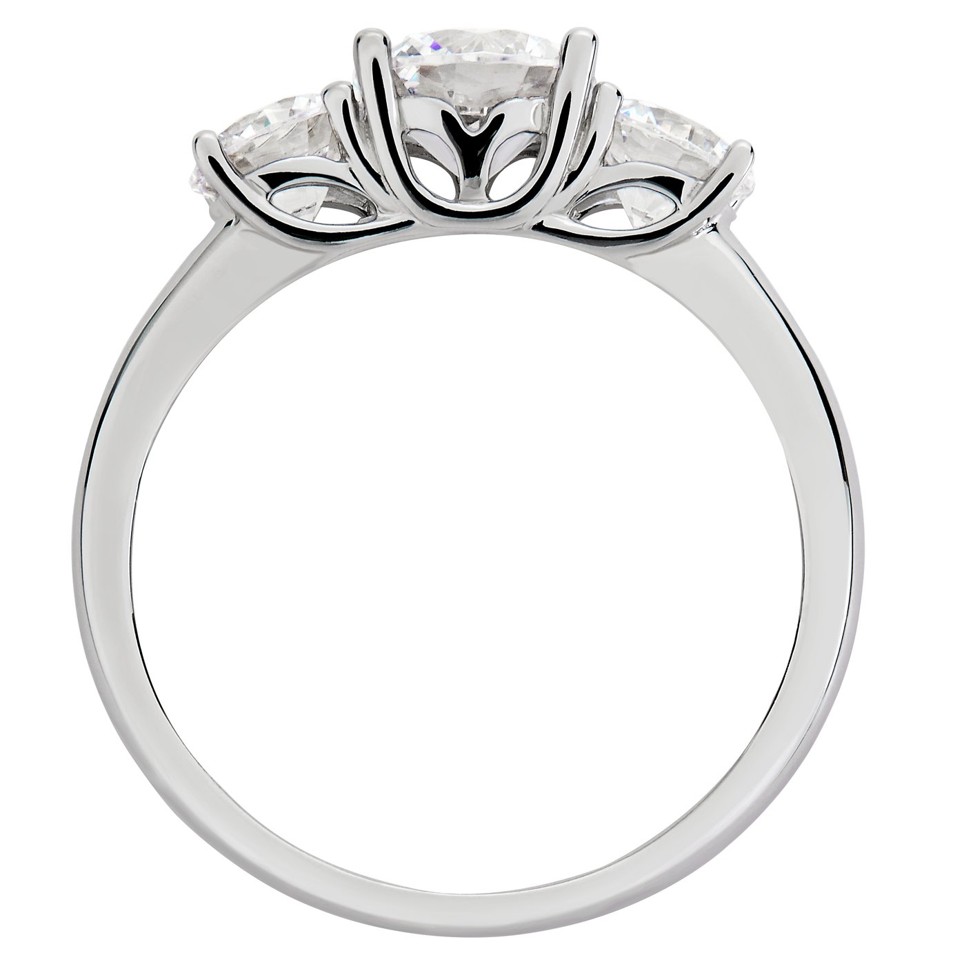 Revere Sterling Silver Round Cubic Zirconia 3 Stone Ring Review