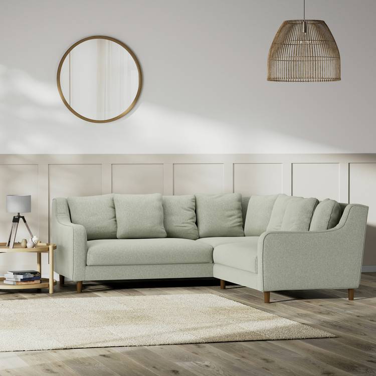 Habitat Swift Reversible Corner Sofa - Sage Green - Dark Leg 0