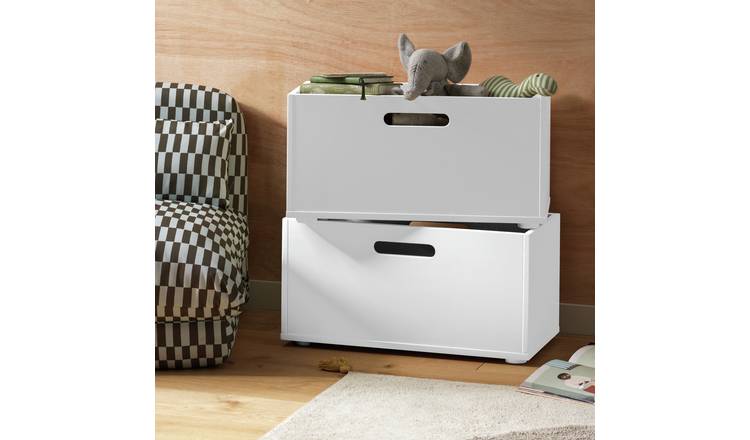 Habitat Henri 2 Storage Boxes - White