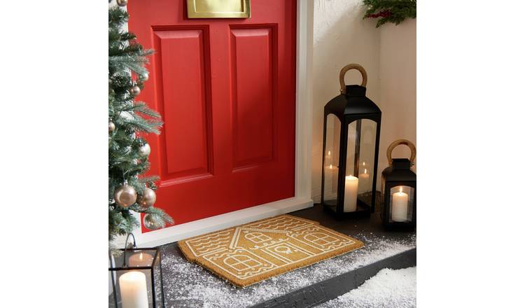 Habitat Gingerbread House Christmas Doormat