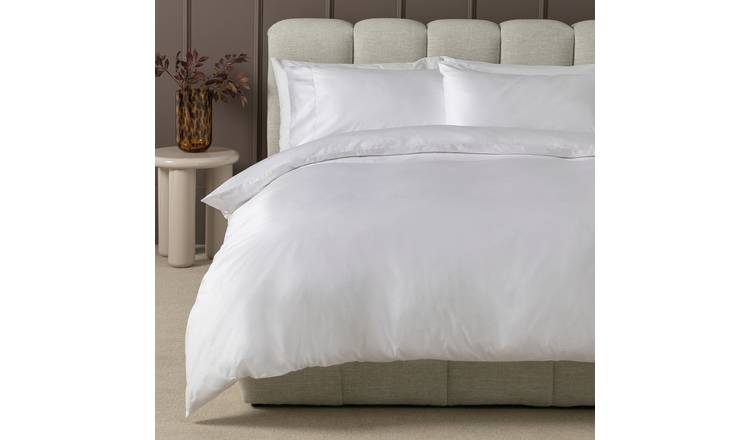 Habitat Cotton 400 TC Faggoting White Bedding Set - Single
