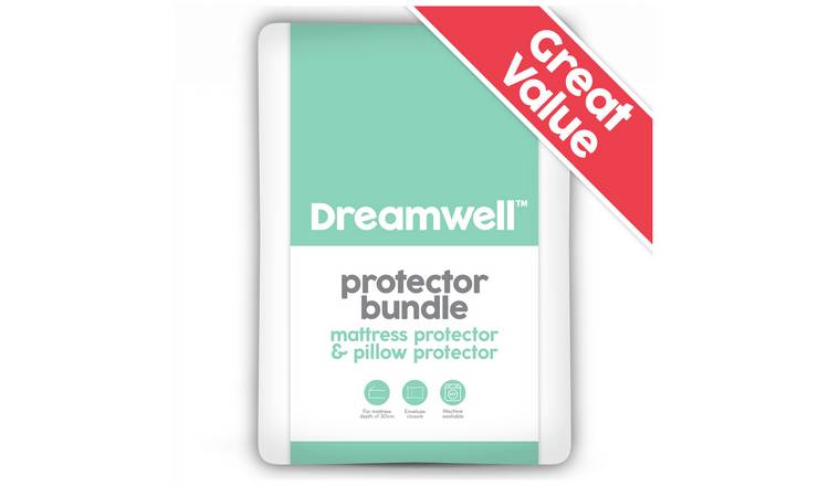 Buy Dreamwell Mattress Pillow Protector Bundle Single Pillow protectors Argos
