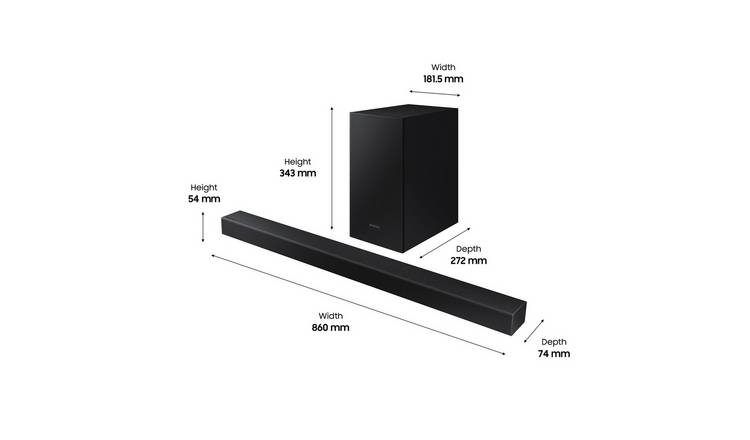 Buy Samsung HW - T420 2.1Ch Sound Bar with Wired Subwoofer | Sound bars ...