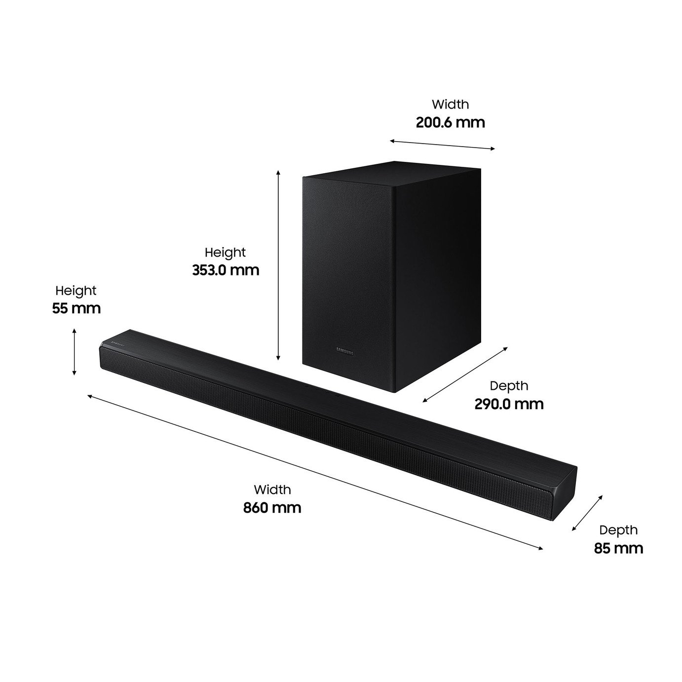 Samsung HW-T550 2.1Ch Sound Bar with Wireless Sub Review