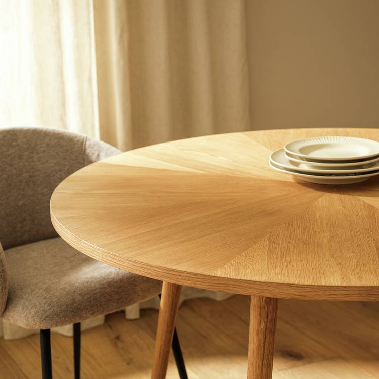Habitat Kenha Oak Dining Table & 4 Natural Chairs 0