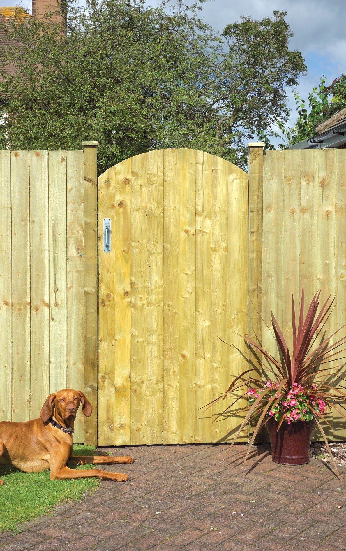 Arched Feather Edge Gate - 90x180cm