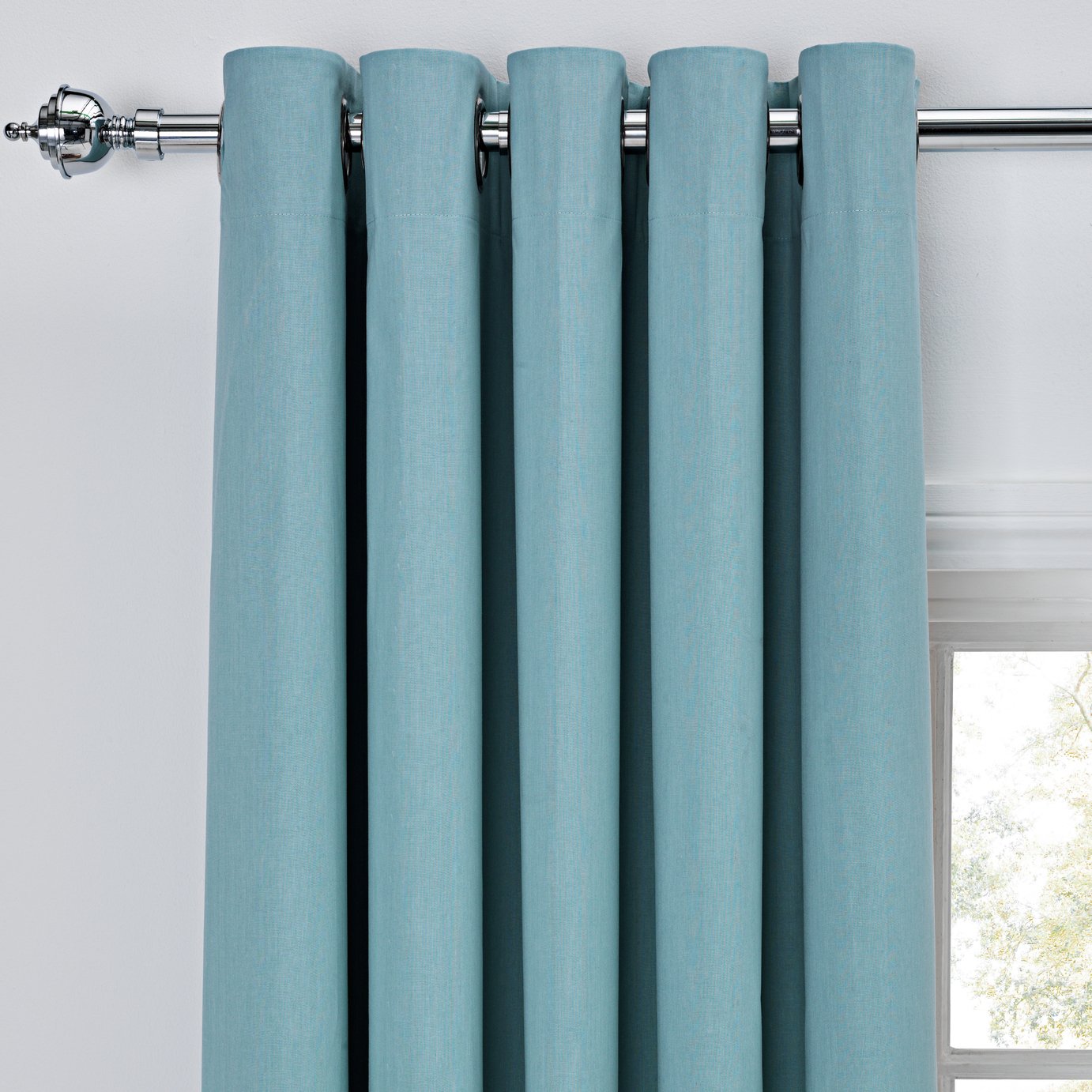 ColourMatch Thermal Blackout Curtains - 168x183cm - Duck Egg