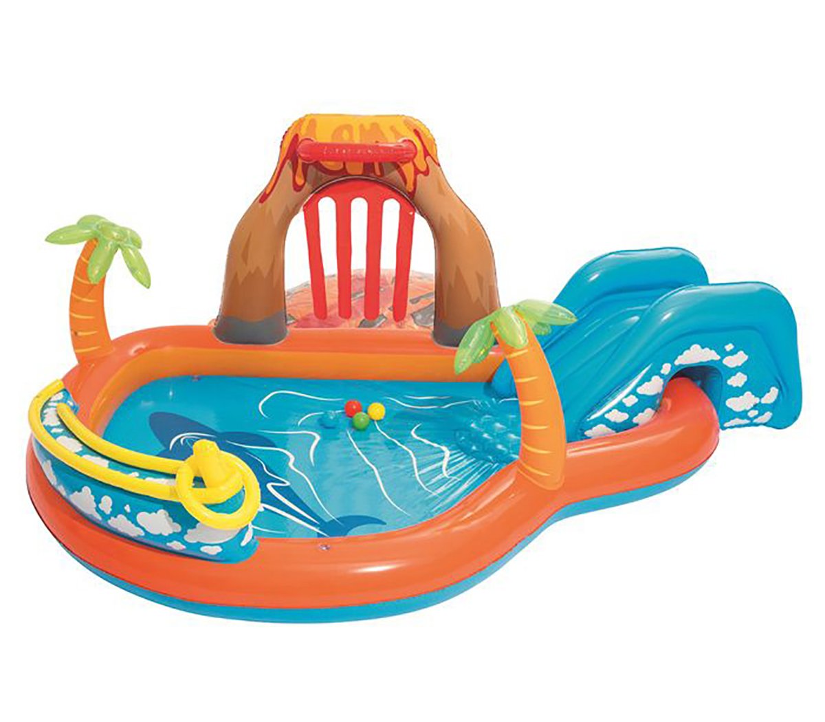 Chad Valley 8.5ft Volcano Activity Kids Paddling Pool - 208L