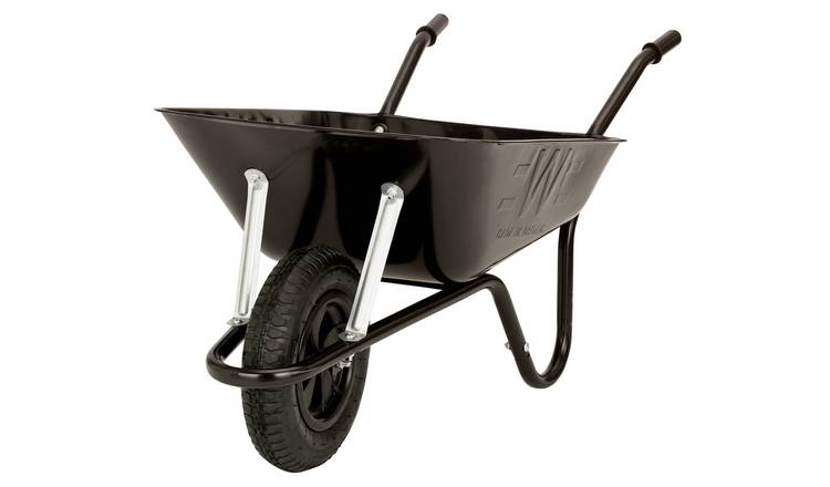 Buy Walsall Wheelbarrows 85L Heavy Duty Builders Barrow - Black ...