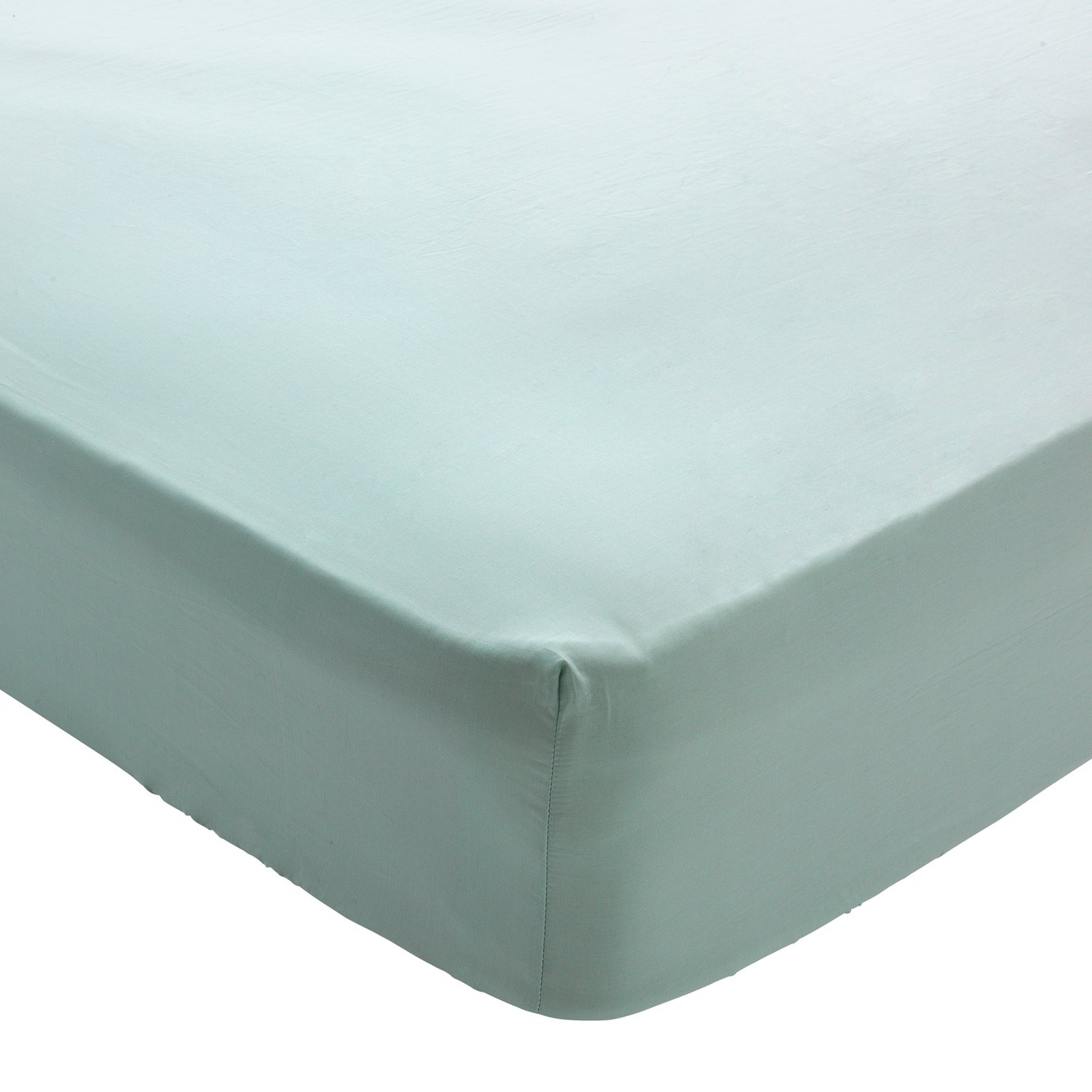 Argos Home Duck Egg 200 TC Fitted Sheet - Single