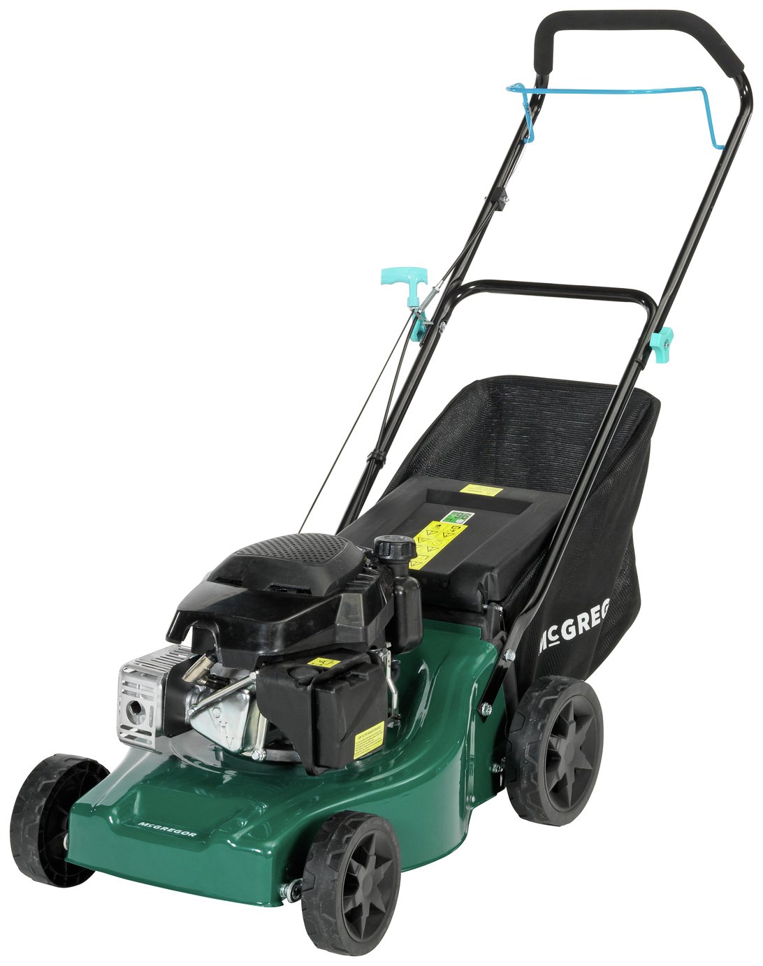 McGregor 41cm Hand Push Petrol Rotary Lawnmower - 129cc