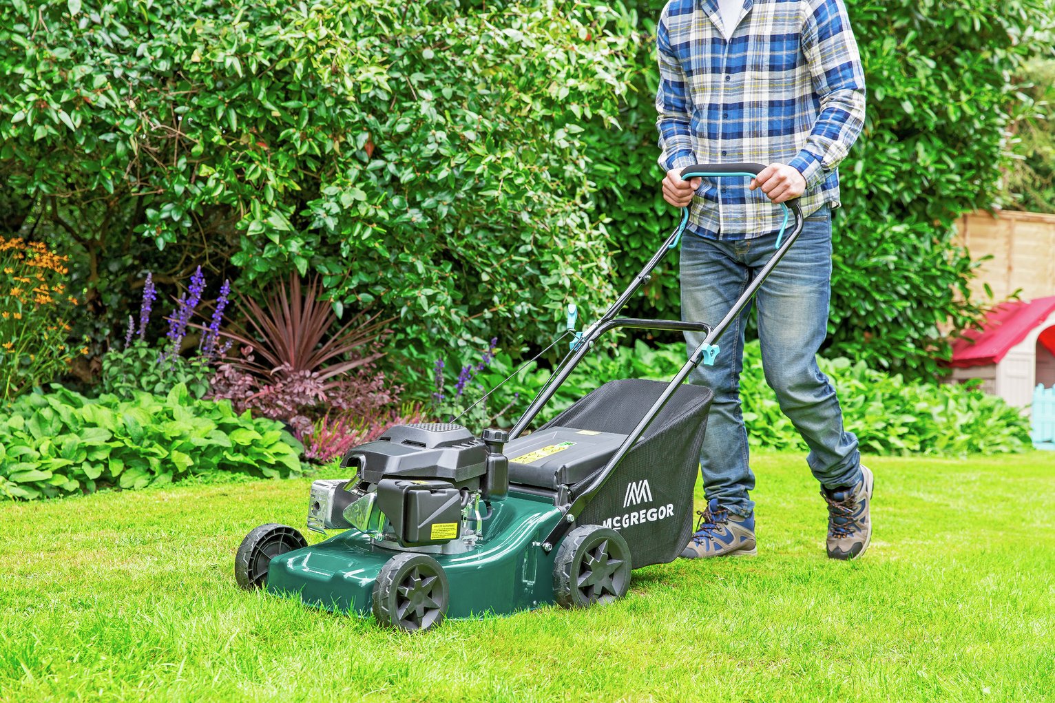 McGregor 41cm Hand Push Petrol Rotary Lawnmower Reviews