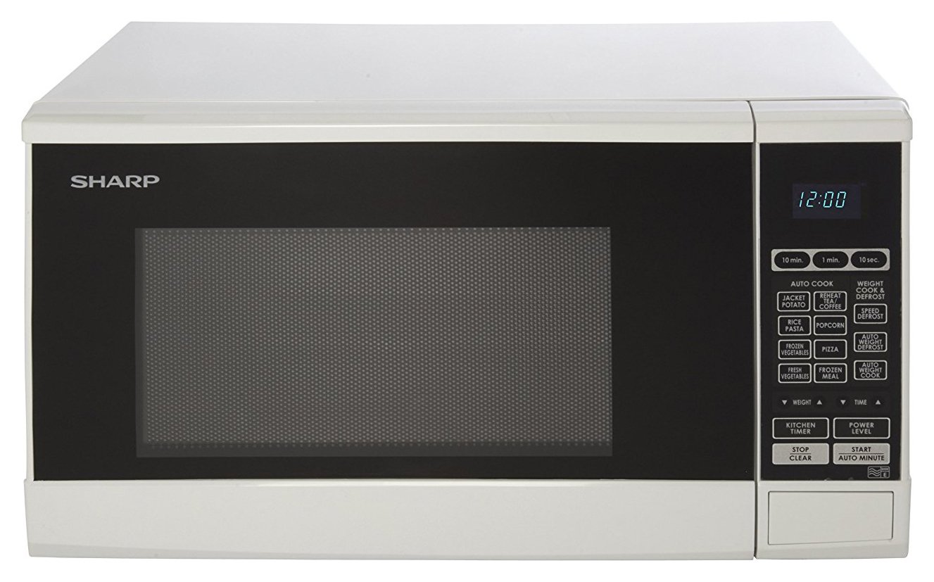 Sharp 800W Standard Touch Microwave R270WM - White