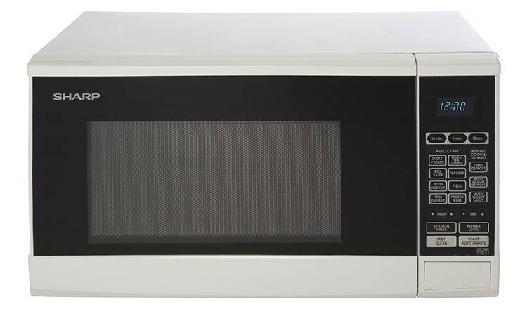 Sharp 800W Standard Touch Microwave R270WM - White