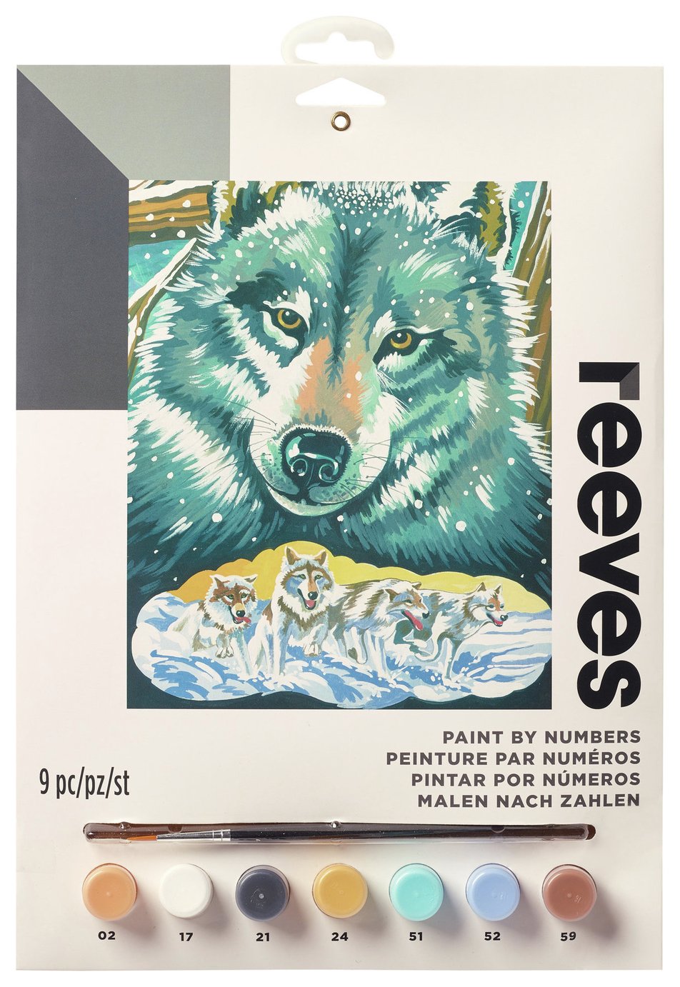 Reeves Wolf, Panda & White Tiger Paint By Numbers Reviews