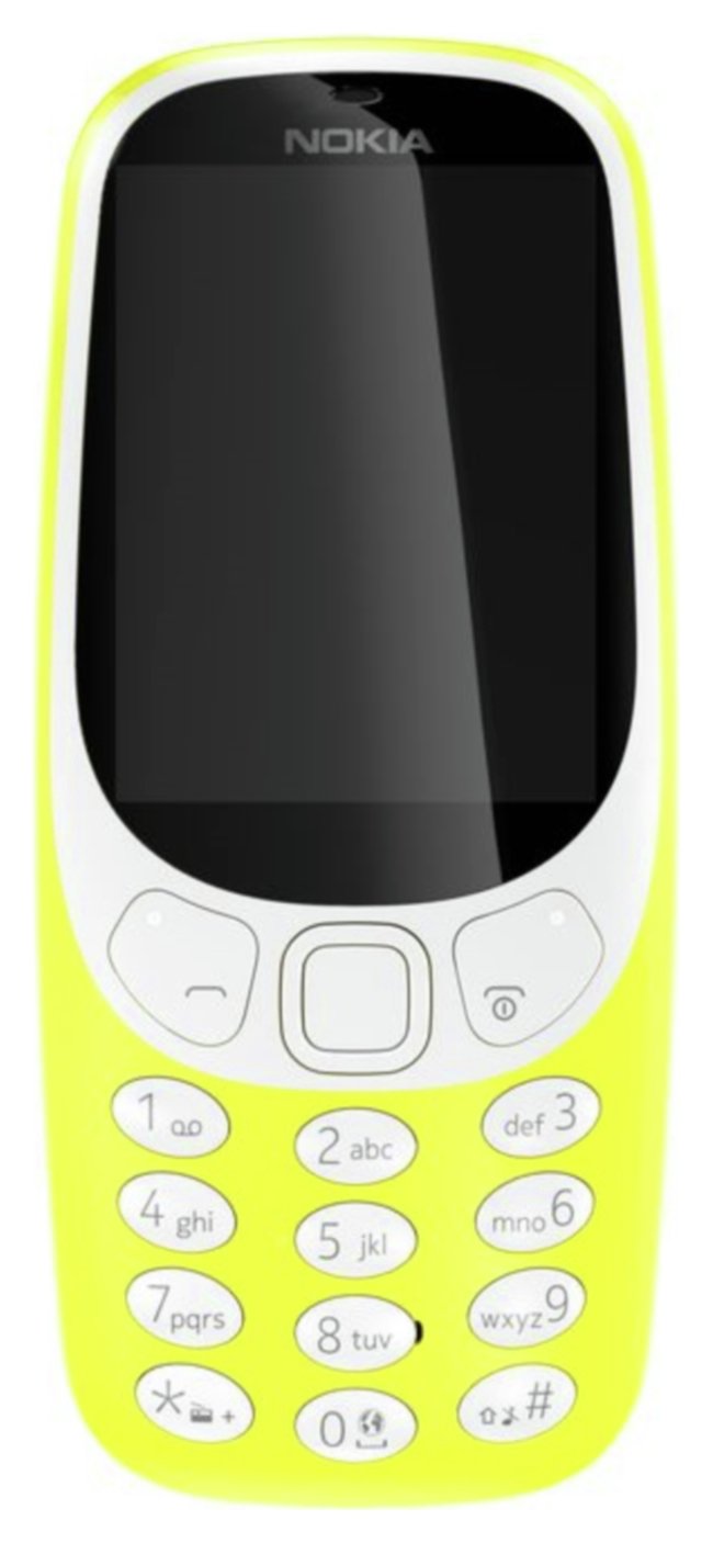 Sim Free Nokia 3310 Mobile Phone - Yellow