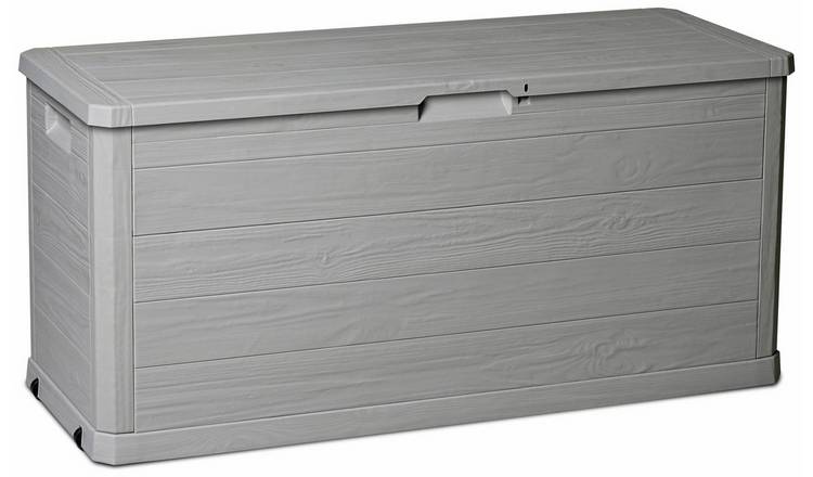 Buy Toomax 280L Wood Effect Garden Storage Box Grey Argos