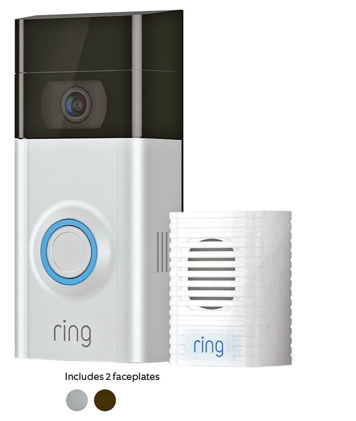 Ring Video Doorbell 2 and Chime Bundle 