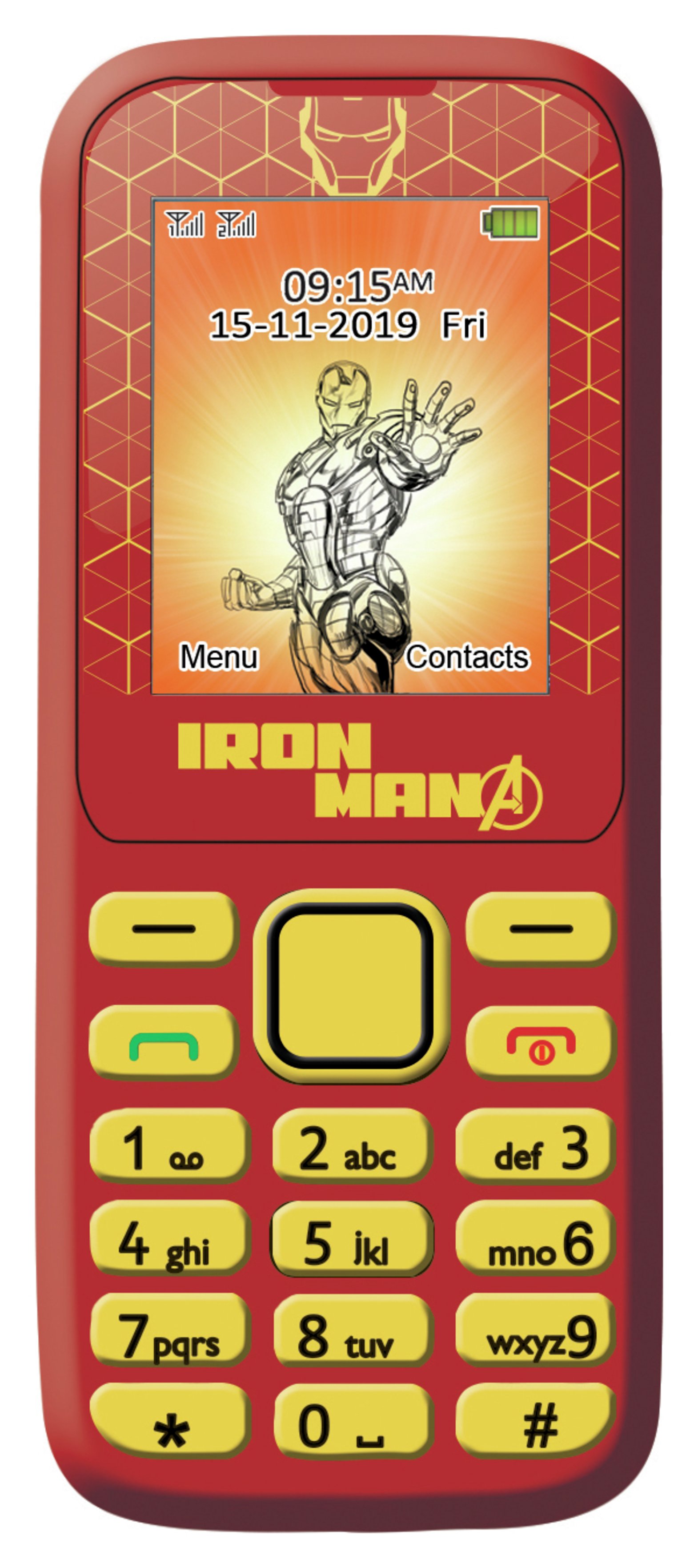 SIM Free Lexibook Avengers Iron Man Mobile Phone - Red