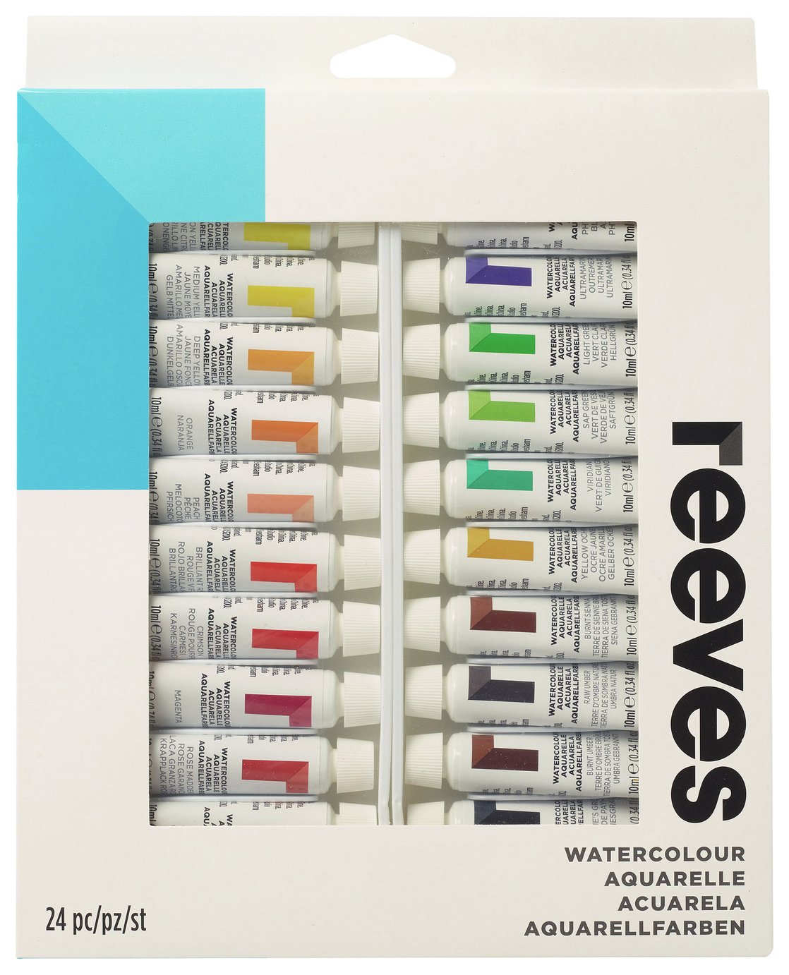 Reeves Watercolour 10ml Set - 24 Pieces