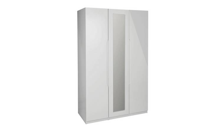 Buy Legato 3 Door Wardrobe - Grey Gloss | Wardrobes | Argos