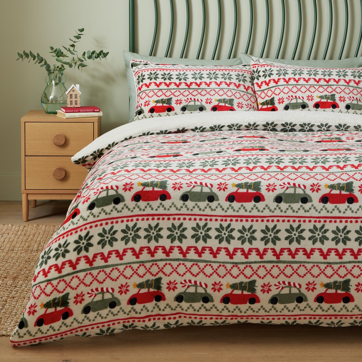 Driving Christmas Bedding Set Single