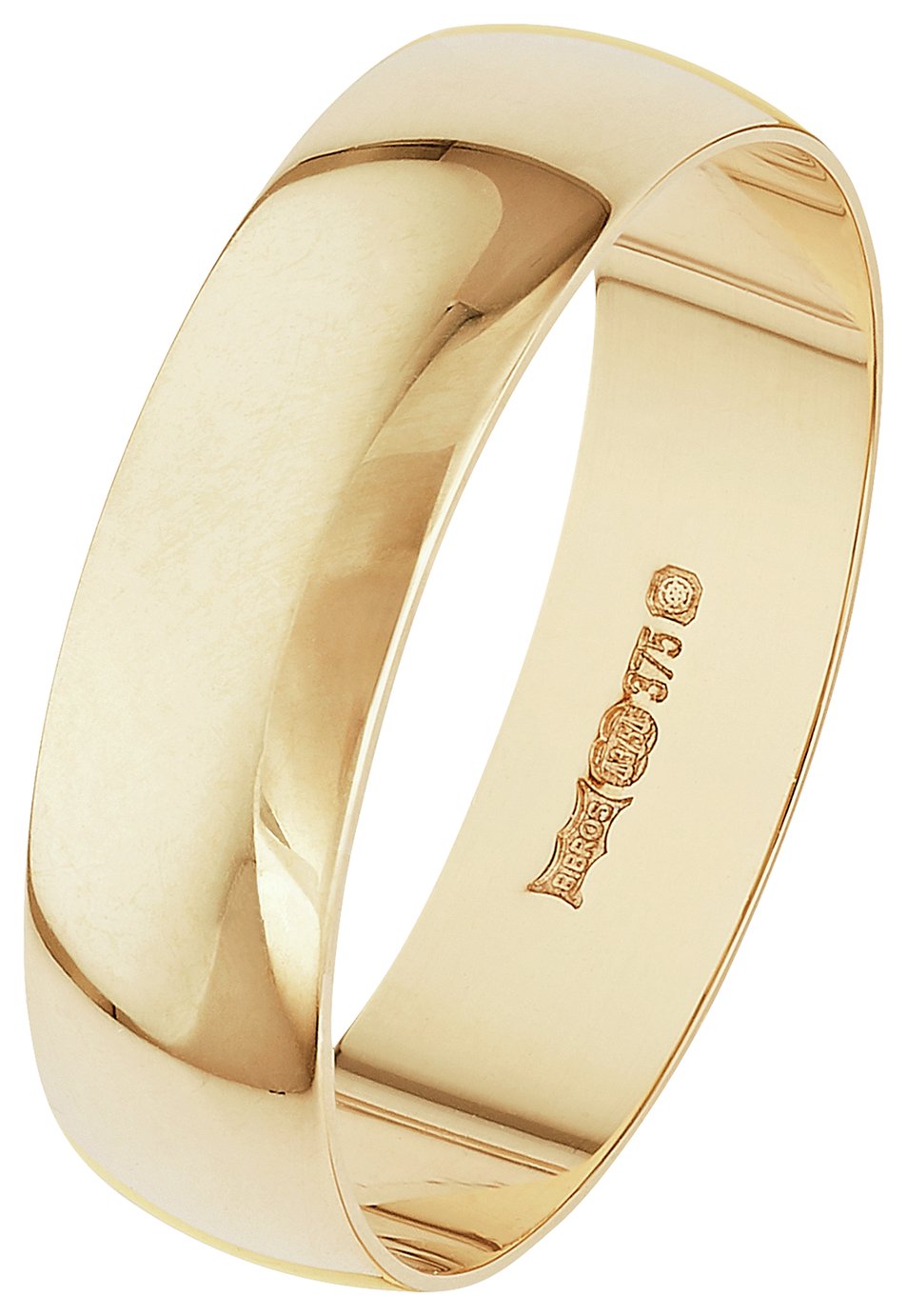 Buy Revere 9ct Gold D-Shape Wedding 