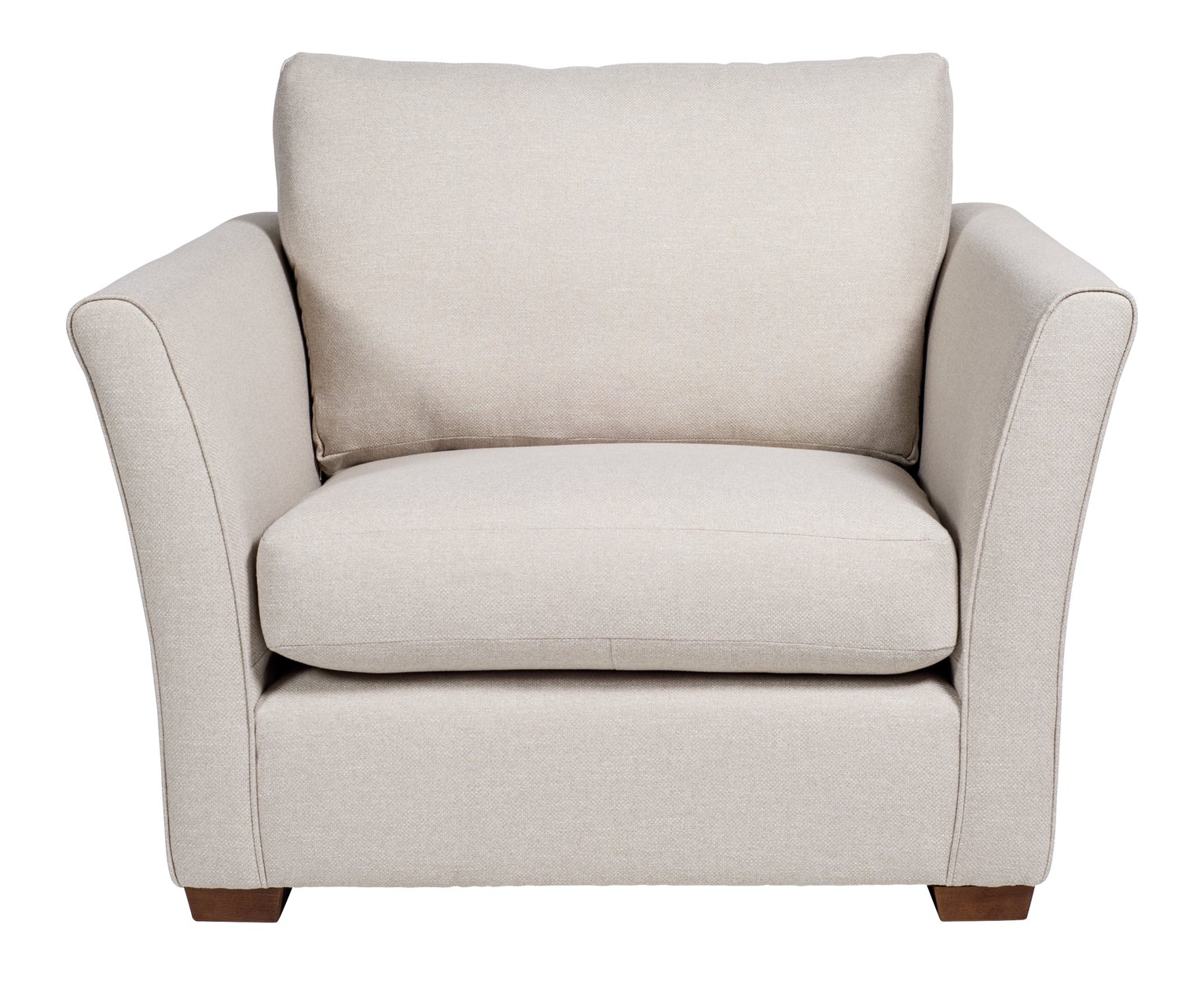 Argos Home Dawson Fabric Cuddle Chair - Natural