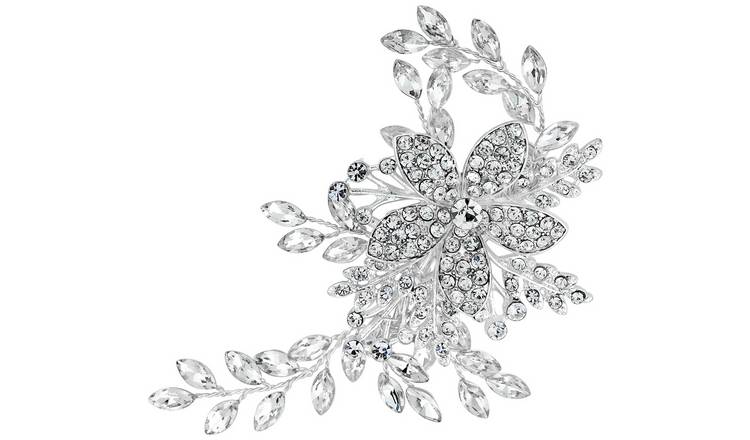 Jon Richard Silver Plated Leaf Slide