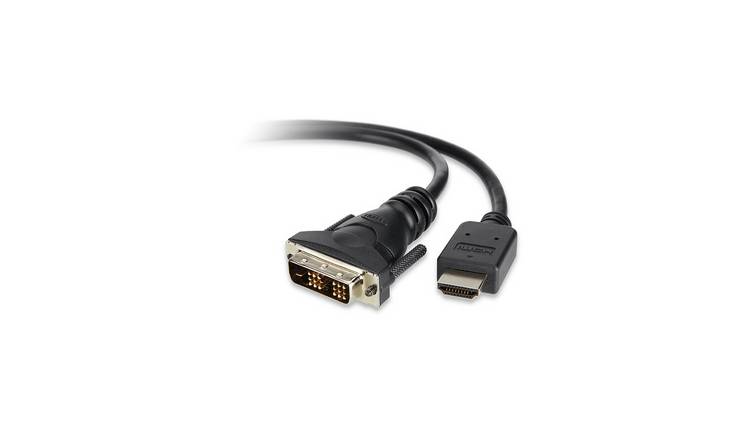 Buy Belkin 1.8m DVI to HDMI Cable - Black | HDMI cables and optical | Argos
