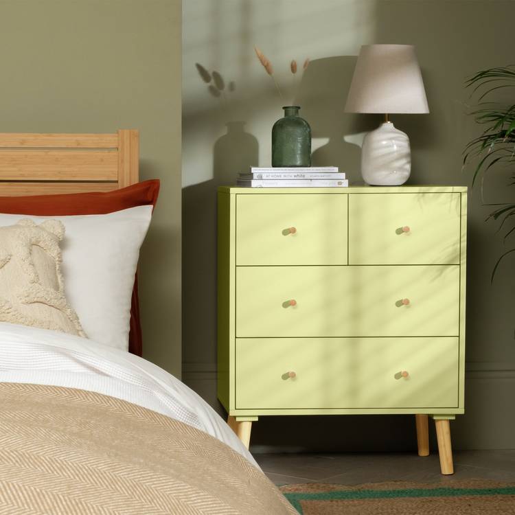 Habitat Otto 4 Drawer Chest - Yellow 0