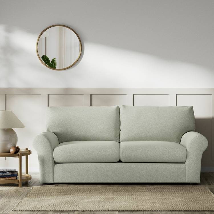 Habitat Molton Fabric 3 Seater Sofa - Sage Green 0
