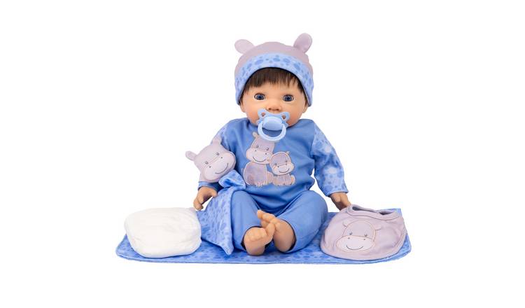 Tiny Treasures 44cm Little Hippo Baby Doll Gift Set 