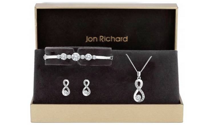 Jon Richard Silver Plated Infinity Jewellery Set 